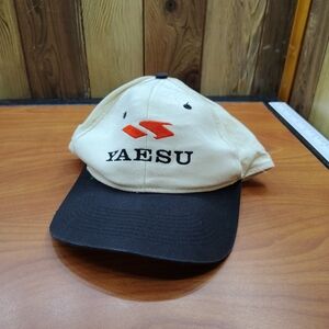 Cream and Black Baseball Cap Vintage Ham Radio